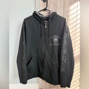 Harley-Davidson Charcoal Skull Hoodie